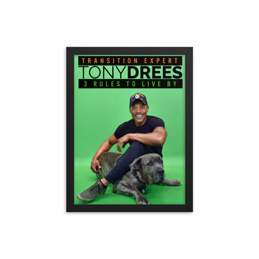 Limited Edition Tony Drees with Diva Framed Poster